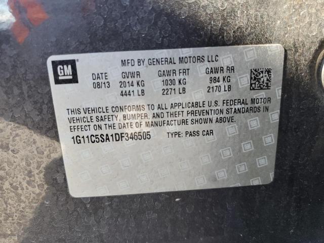 Photo 11 VIN: 1G11C5SA1DF346505 - CHEVROLET MALIBU 1LT 