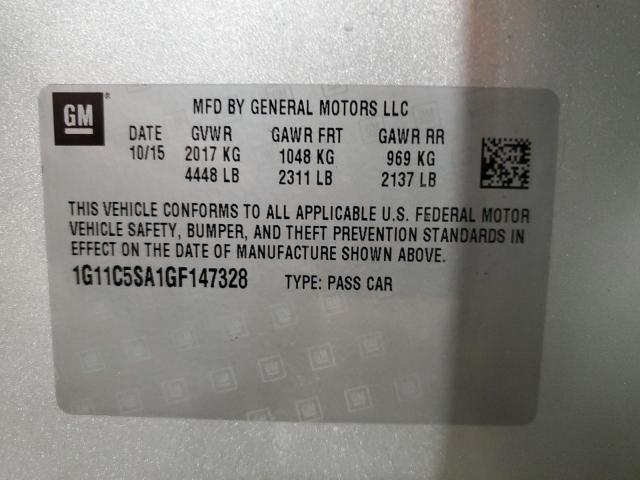 Photo 12 VIN: 1G11C5SA1GF147328 - CHEVROLET MALIBU 