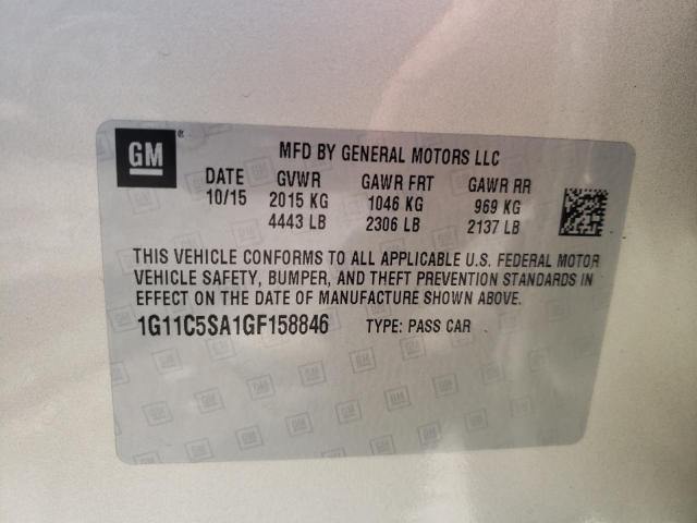 Photo 9 VIN: 1G11C5SA1GF158846 - CHEVROLET MALIBU LIM 