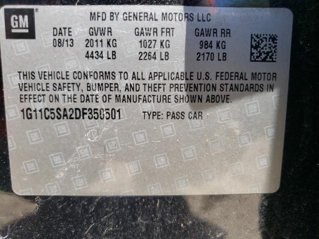 Photo 11 VIN: 1G11C5SA2DF350501 - CHEVROLET MALIBU 