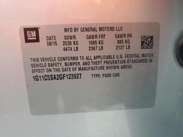 Photo 11 VIN: 1G11C5SA2GF123927 - CHEVROLET MALIBU LIM 