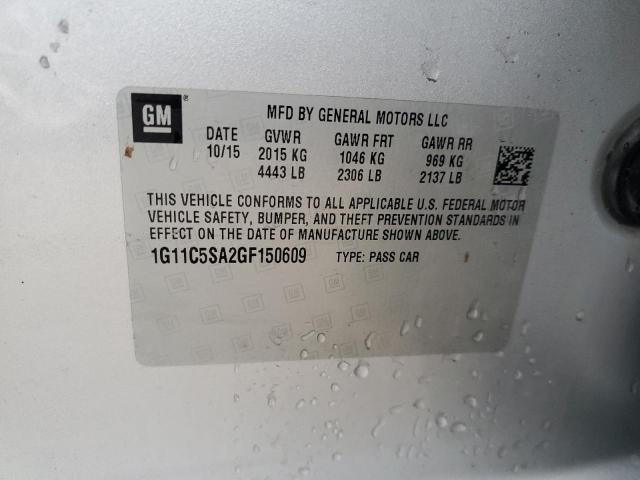 Photo 11 VIN: 1G11C5SA2GF150609 - CHEVROLET MALIBU 