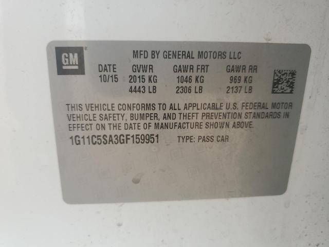 Photo 11 VIN: 1G11C5SA3GF159951 - CHEVROLET MALIBU LIM 