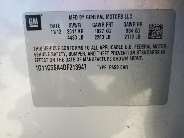 Photo 11 VIN: 1G11C5SA4DF213947 - CHEVROLET MALIBU 