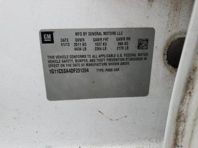 Photo 11 VIN: 1G11C5SA4DF231204 - CHEVROLET MALIBU 1LT 