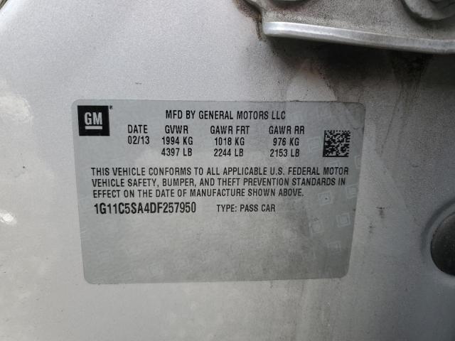 Photo 11 VIN: 1G11C5SA4DF257950 - CHEVROLET MALIBU 1LT 