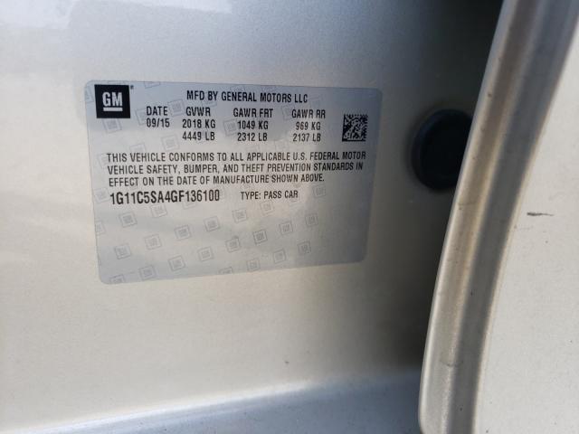 Photo 9 VIN: 1G11C5SA4GF136100 - CHEVROLET MALIBU LIM 