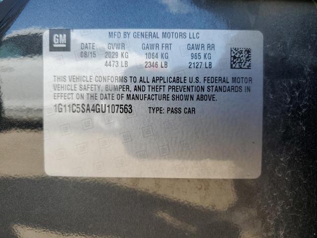 Photo 11 VIN: 1G11C5SA4GU107563 - CHEVROLET MALIBU LIM 