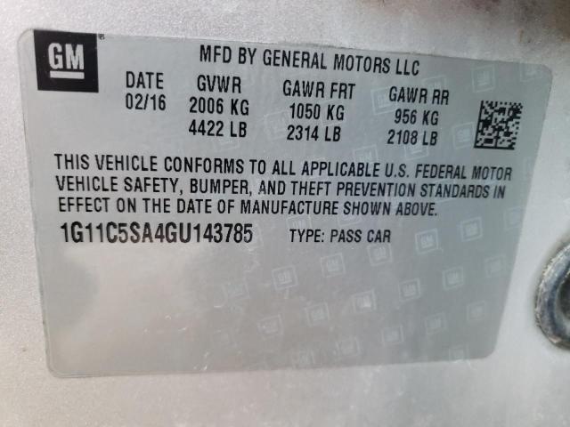 Photo 9 VIN: 1G11C5SA4GU143785 - CHEVROLET MALIBU LIM 