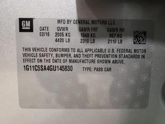 Photo 11 VIN: 1G11C5SA4GU145830 - CHEVROLET MALIBU LIM 