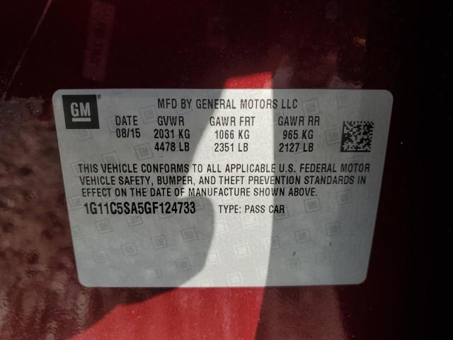 Photo 11 VIN: 1G11C5SA5GF124733 - CHEVROLET MALIBU LIM 