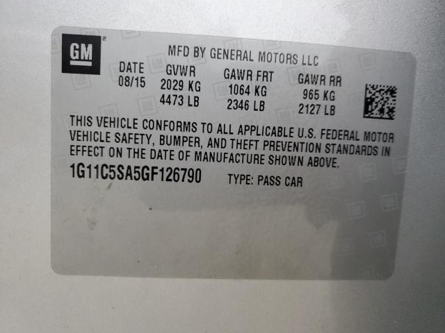 Photo 11 VIN: 1G11C5SA5GF126790 - CHEVROLET MALIBU LIM 