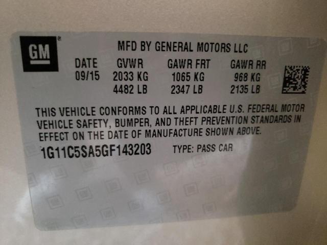 Photo 11 VIN: 1G11C5SA5GF143203 - CHEVROLET MALIBU LIM 