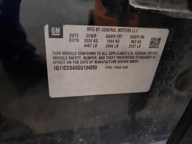 Photo 11 VIN: 1G11C5SA5GU104283 - CHEVROLET MALIBU LIM 