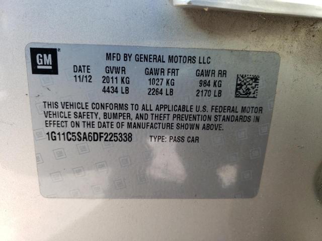 Photo 11 VIN: 1G11C5SA6DF225338 - CHEVROLET MALIBU 1LT 