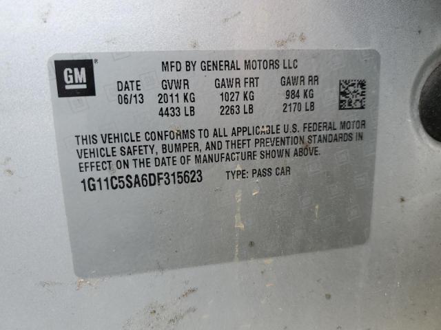 Photo 9 VIN: 1G11C5SA6DF315623 - CHEVROLET MALIBU 1LT 