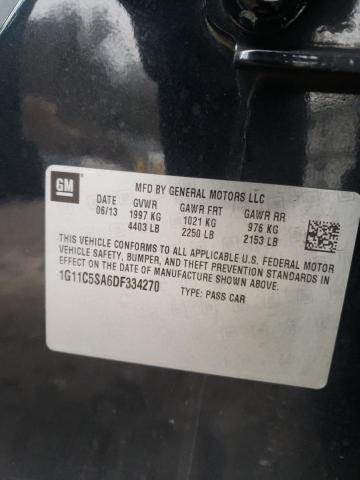 Photo 11 VIN: 1G11C5SA6DF334270 - CHEVROLET MALIBU 1LT 