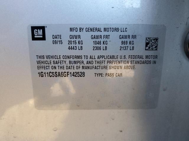 Photo 12 VIN: 1G11C5SA6GF142528 - CHEVROLET MALIBU 