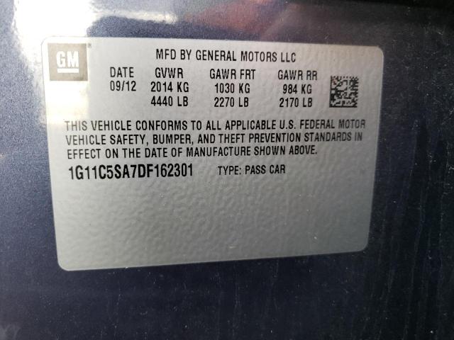 Photo 9 VIN: 1G11C5SA7DF162301 - CHEVROLET MALIBU 1LT 