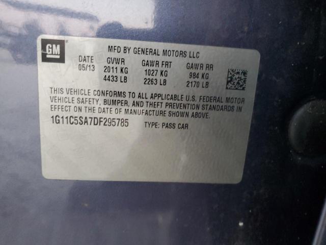 Photo 12 VIN: 1G11C5SA7DF295785 - CHEVROLET MALIBU 1LT 