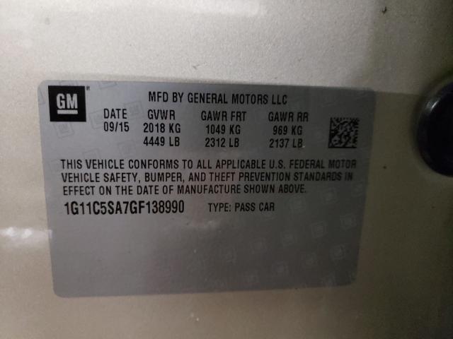 Photo 9 VIN: 1G11C5SA7GF138990 - CHEVROLET MALIBU LIM 