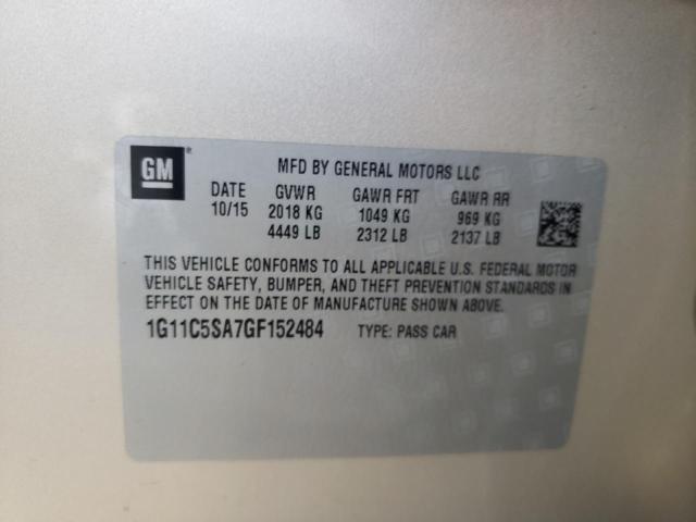 Photo 12 VIN: 1G11C5SA7GF152484 - CHEVROLET MALIBU 