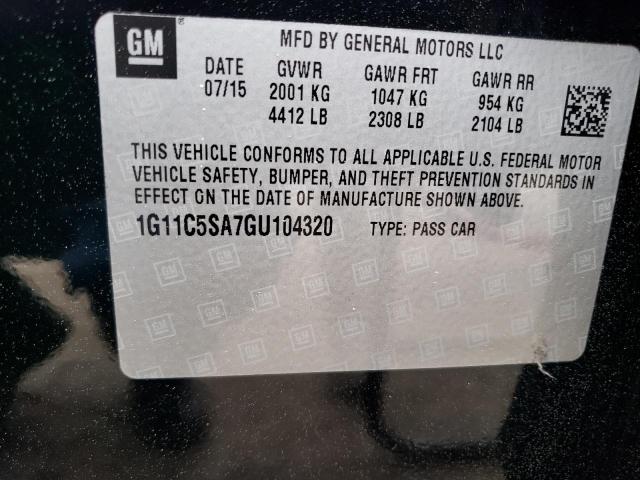 Photo 11 VIN: 1G11C5SA7GU104320 - CHEVROLET MALIBU LIM 