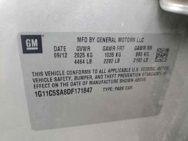 Photo 11 VIN: 1G11C5SA8DF171847 - CHEVROLET MALIBU 