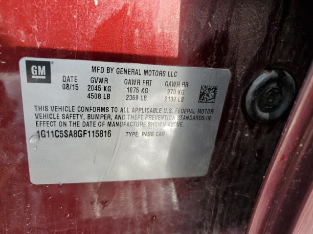 Photo 12 VIN: 1G11C5SA8GF115816 - CHEVROLET MALIBU LIM 