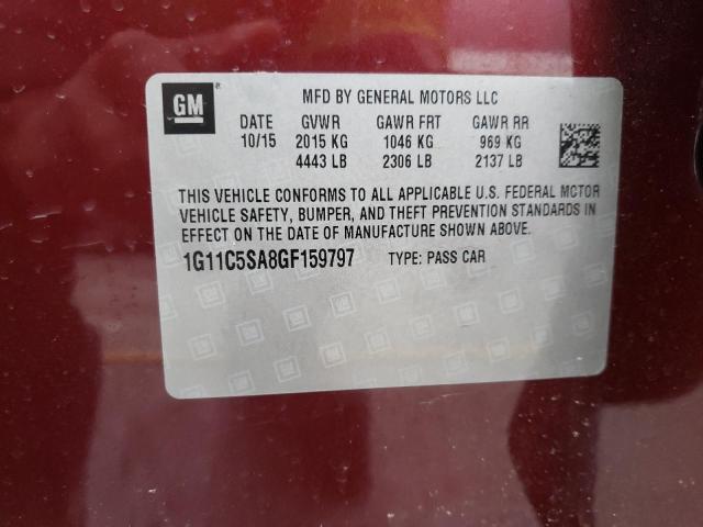 Photo 9 VIN: 1G11C5SA8GF159797 - CHEVROLET MALIBU LIM 