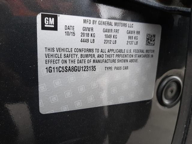 Photo 9 VIN: 1G11C5SA8GU123135 - CHEVROLET MALIBU LIM 