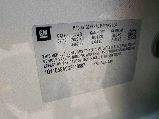 Photo 11 VIN: 1G11C5SA9GF110687 - CHEVROLET MALIBU 