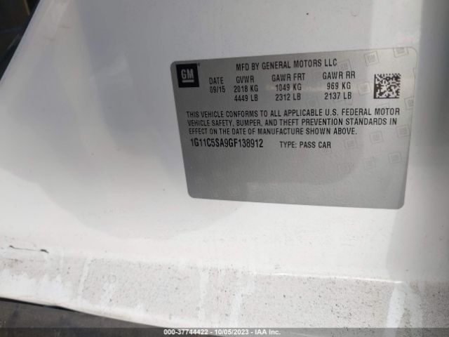 Photo 8 VIN: 1G11C5SA9GF138912 - CHEVROLET MALIBU LIMITED 