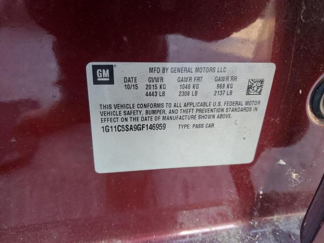 Photo 11 VIN: 1G11C5SA9GF146959 - CHEVROLET MALIBU LIM 