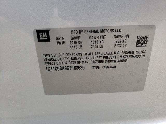 Photo 9 VIN: 1G11C5SA9GF163535 - CHEVROLET MALIBU LIM 