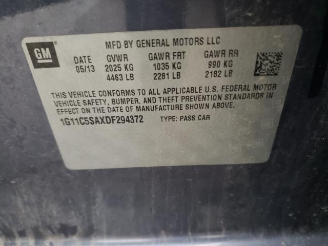 Photo 9 VIN: 1G11C5SAXDF294372 - CHEVROLET MALIBU 1LT 