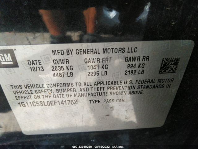 Photo 8 VIN: 1G11C5SL0EF141762 - CHEVROLET MALIBU 