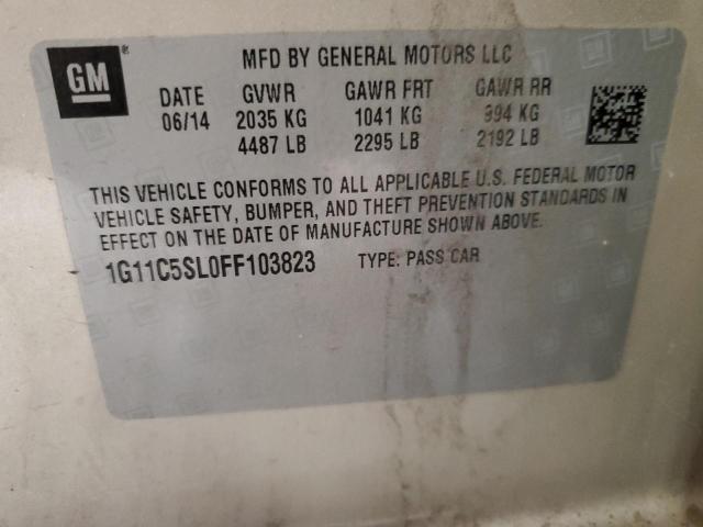 Photo 11 VIN: 1G11C5SL0FF103823 - CHEVROLET MALIBU 