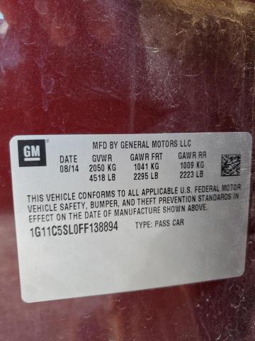 Photo 11 VIN: 1G11C5SL0FF138894 - CHEVROLET MALIBU 