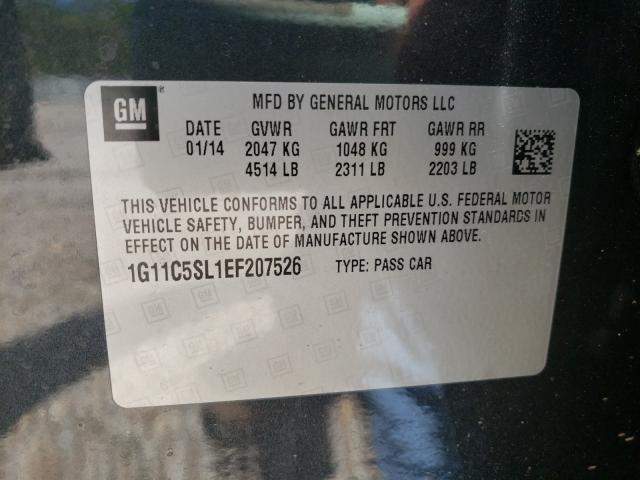 Photo 9 VIN: 1G11C5SL1EF207526 - CHEVROLET MALIBU 1LT 