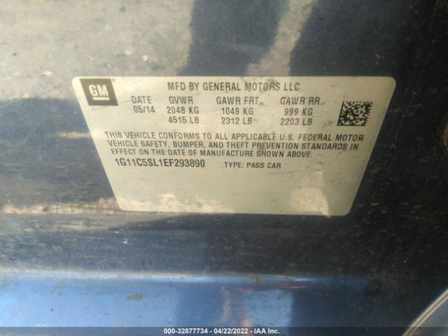 Photo 8 VIN: 1G11C5SL1EF293890 - CHEVROLET MALIBU 