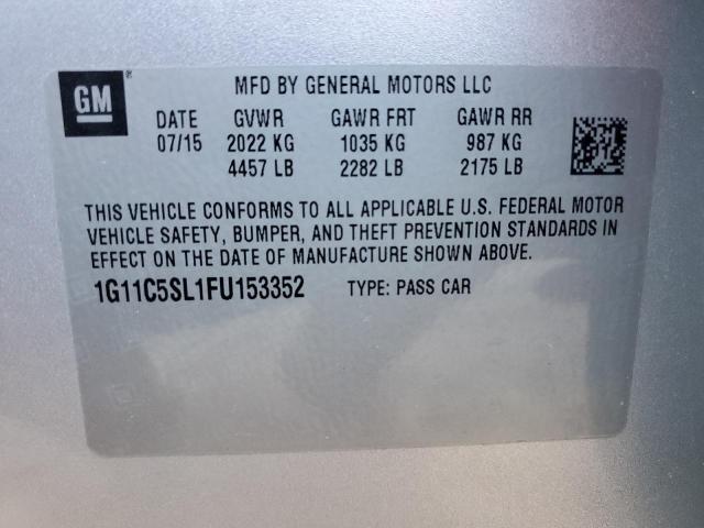 Photo 12 VIN: 1G11C5SL1FU153352 - CHEVROLET MALIBU 