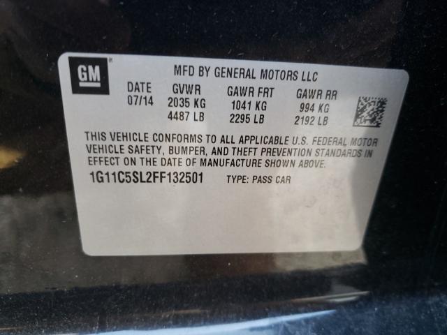 Photo 9 VIN: 1G11C5SL2FF132501 - CHEVROLET MALIBU 1LT 