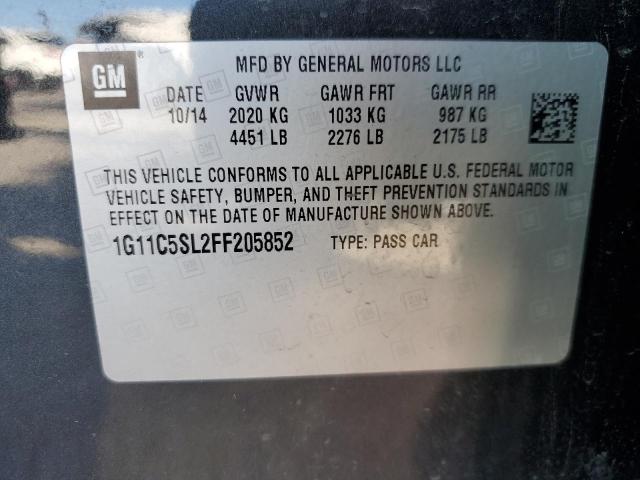 Photo 11 VIN: 1G11C5SL2FF205852 - CHEVROLET MALIBU 