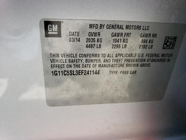 Photo 11 VIN: 1G11C5SL3EF241144 - CHEVROLET MALIBU 1LT 