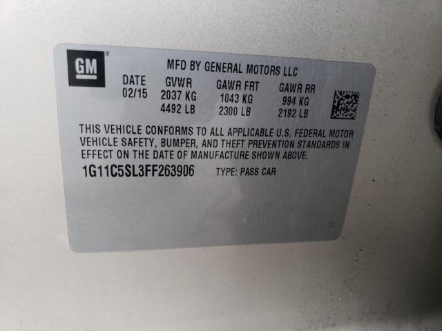 Photo 11 VIN: 1G11C5SL3FF263906 - CHEVROLET MALIBU 