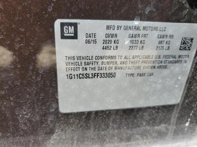 Photo 12 VIN: 1G11C5SL3FF333050 - CHEVROLET MALIBU 1LT 