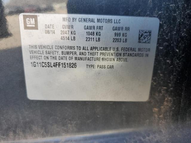 Photo 12 VIN: 1G11C5SL4FF151826 - CHEVROLET MALIBU 1LT 