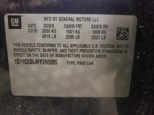 Photo 9 VIN: 1G11C5SL4FF266085 - CHEVROLET MALIBU 1LT 