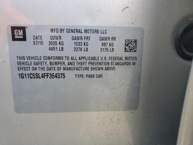 Photo 11 VIN: 1G11C5SL4FF354375 - CHEVROLET MALIBU 